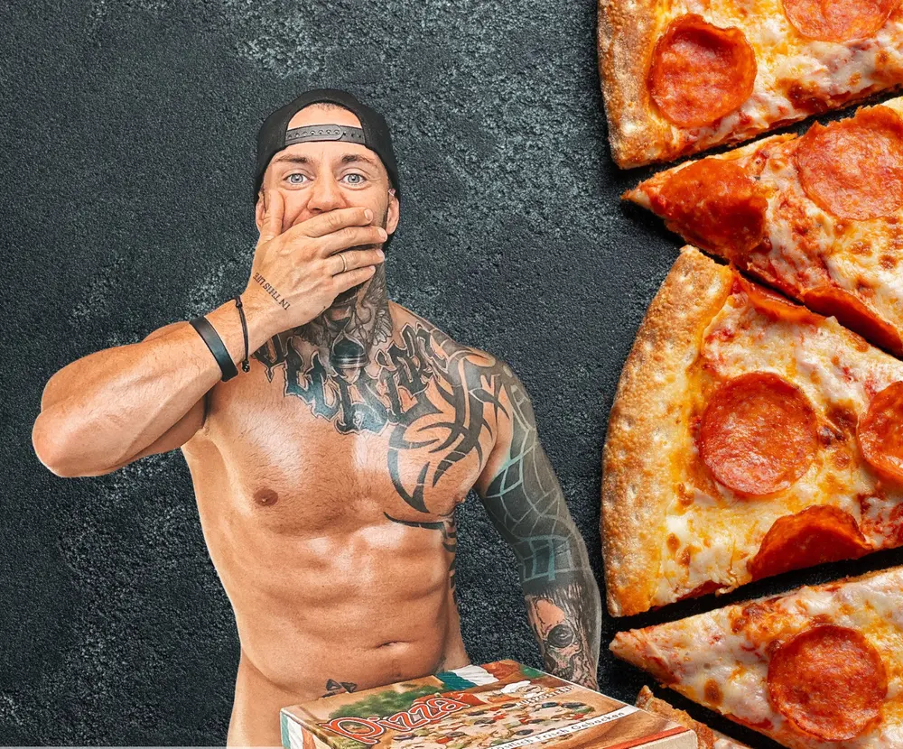 Stripper als Pizzabote
